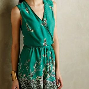 Anthropologie EUC elevenses butterfly romper